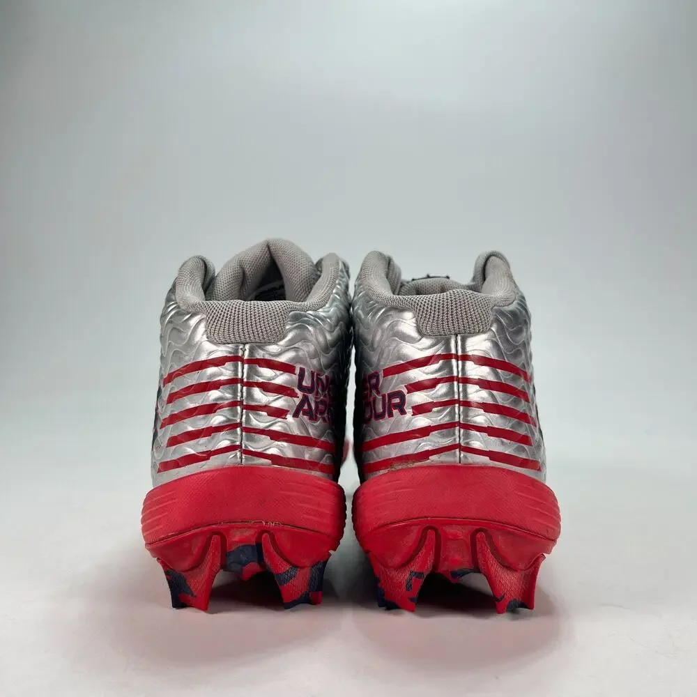 Under Armour Spotlight Franchise Jr. RM Metallic Silver 3028226-099 Youth Sz 2Y